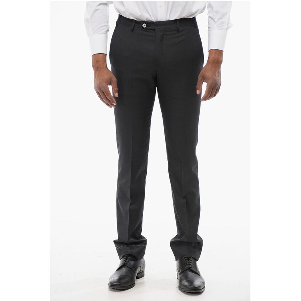 Corneliani Cashmere Blend LEADER Pants with Belt Loops