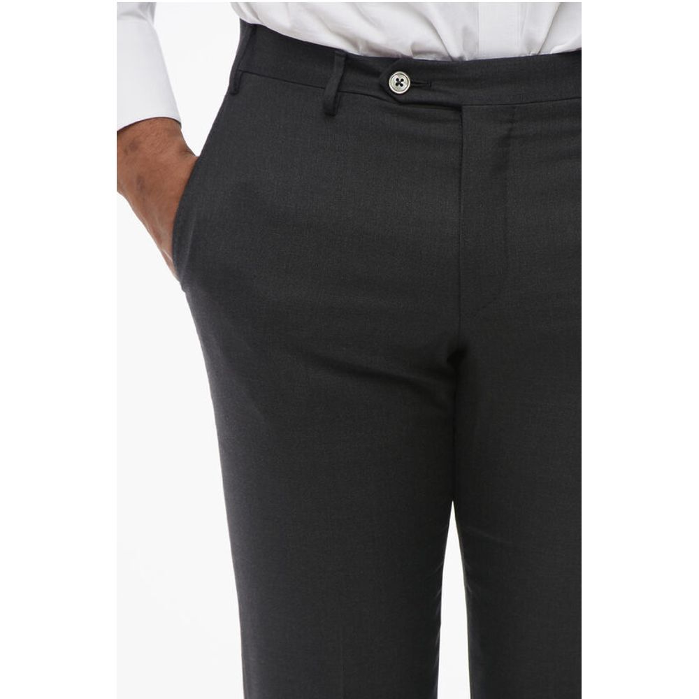 Corneliani Cashmere Blend LEADER Pants with Belt Loops