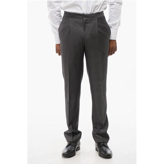 Corneliani Pinstriped MANTUA Virgin Wool Pants