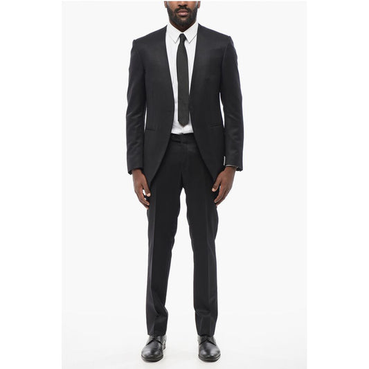 Corneliani Wool Blend Suit With Jetted Pockets