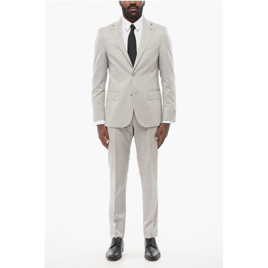 Corneliani CC COLLECTION Half-lined REFINED Cotton Blend Suit