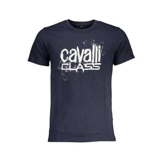 Cavalli Class Modra bombažna majica