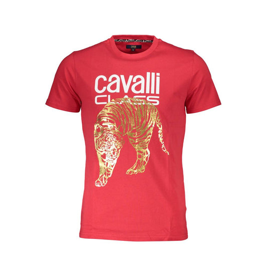 Cavalli Class Rdeča bombažna moška majica