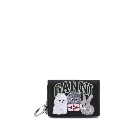 Ganni Bou Card Holder with Animals