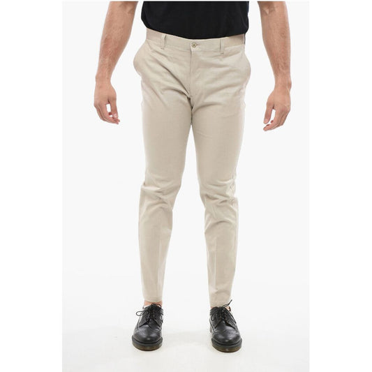 Corneliani Textured Cotton Pants with Belt Loop