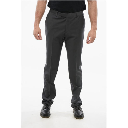 Corneliani Virgin Wool REFINED Pants with Hidden Clousure