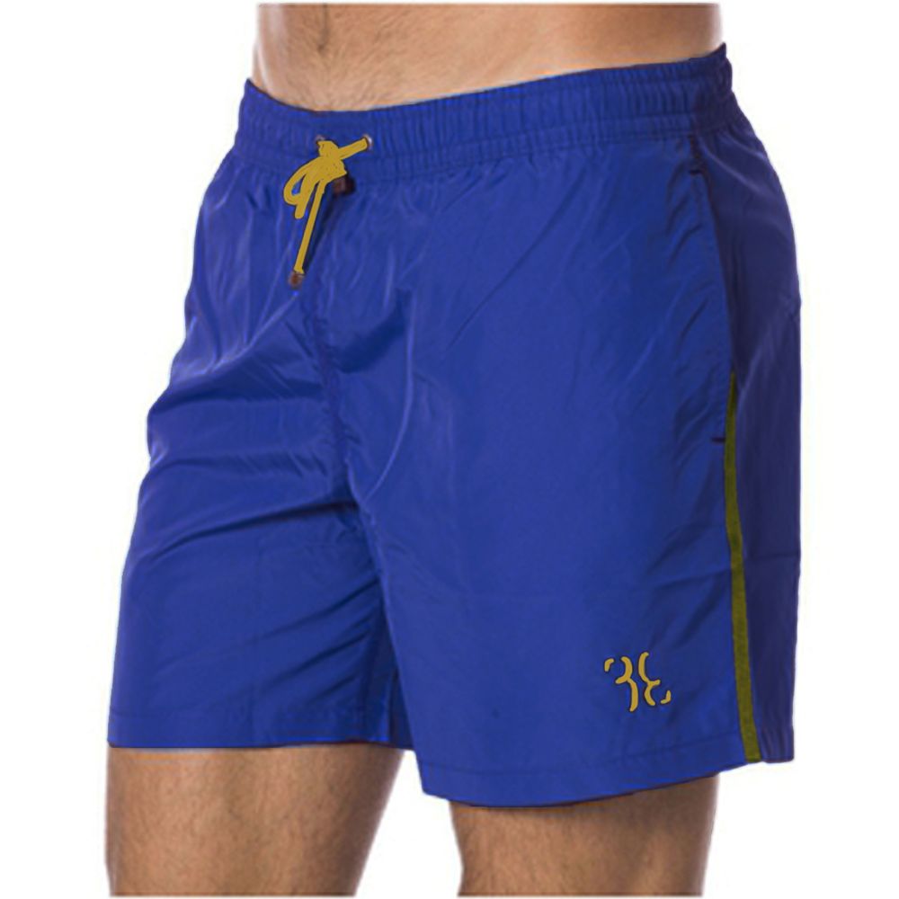 Billionaire Italian Couture Blue Polyester Men's Swimwear Trunks