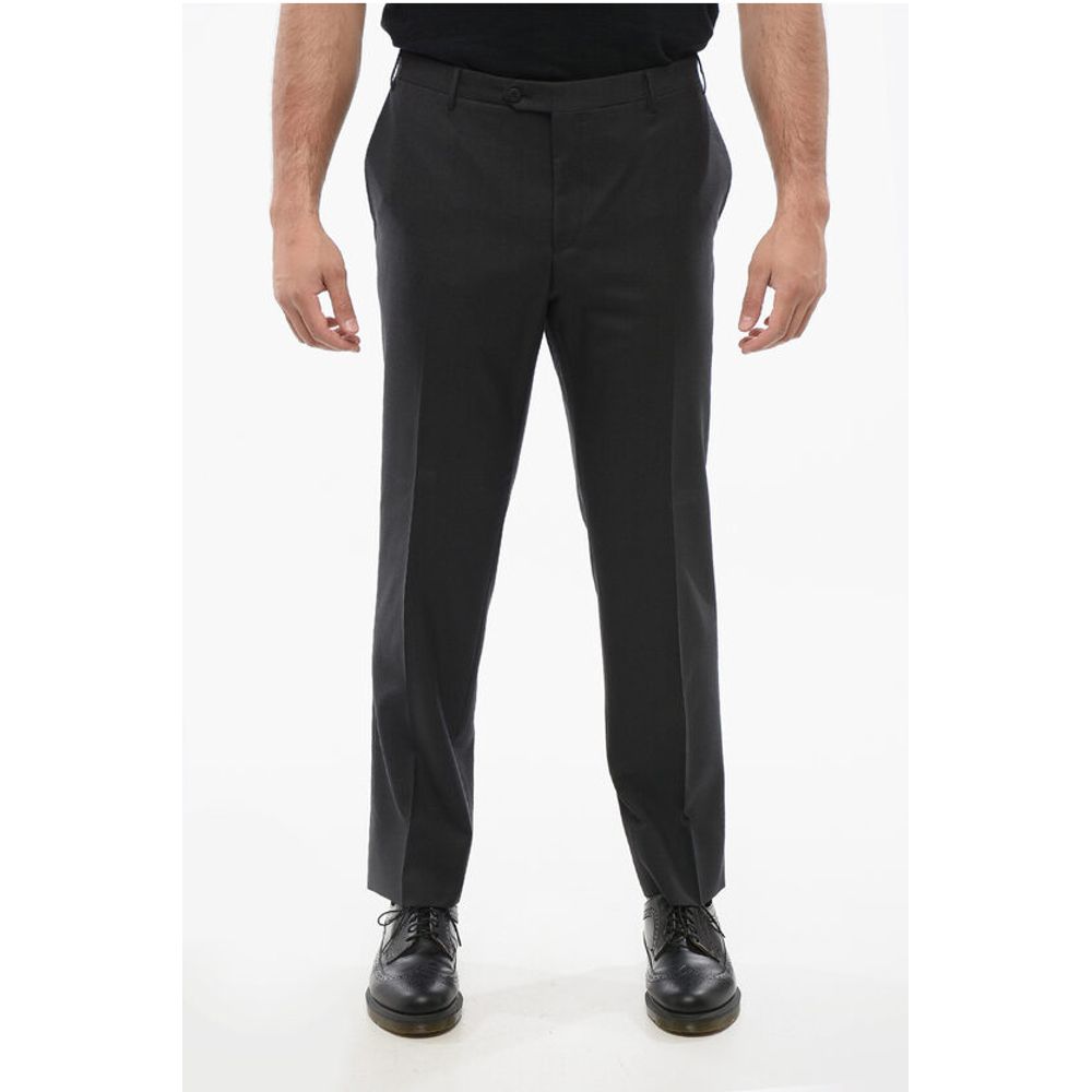 Corneliani Virgin Wool Pants with Belt Loop