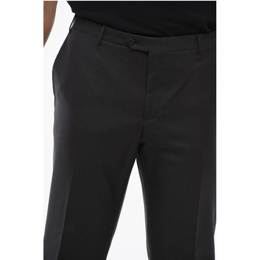 Corneliani Virgin Wool Pants with Belt Loop