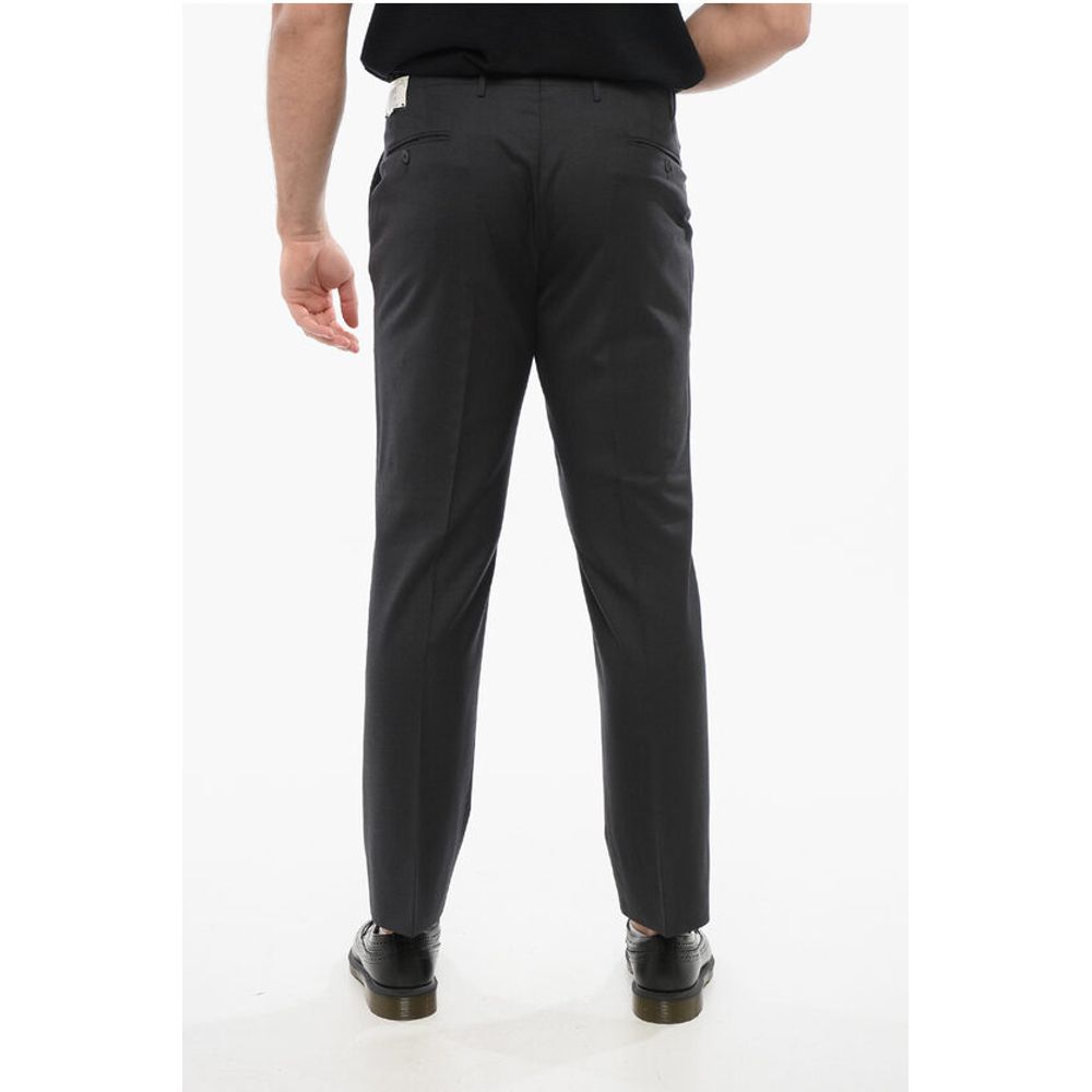 Corneliani Virgin Wool Pants with Belt Loop