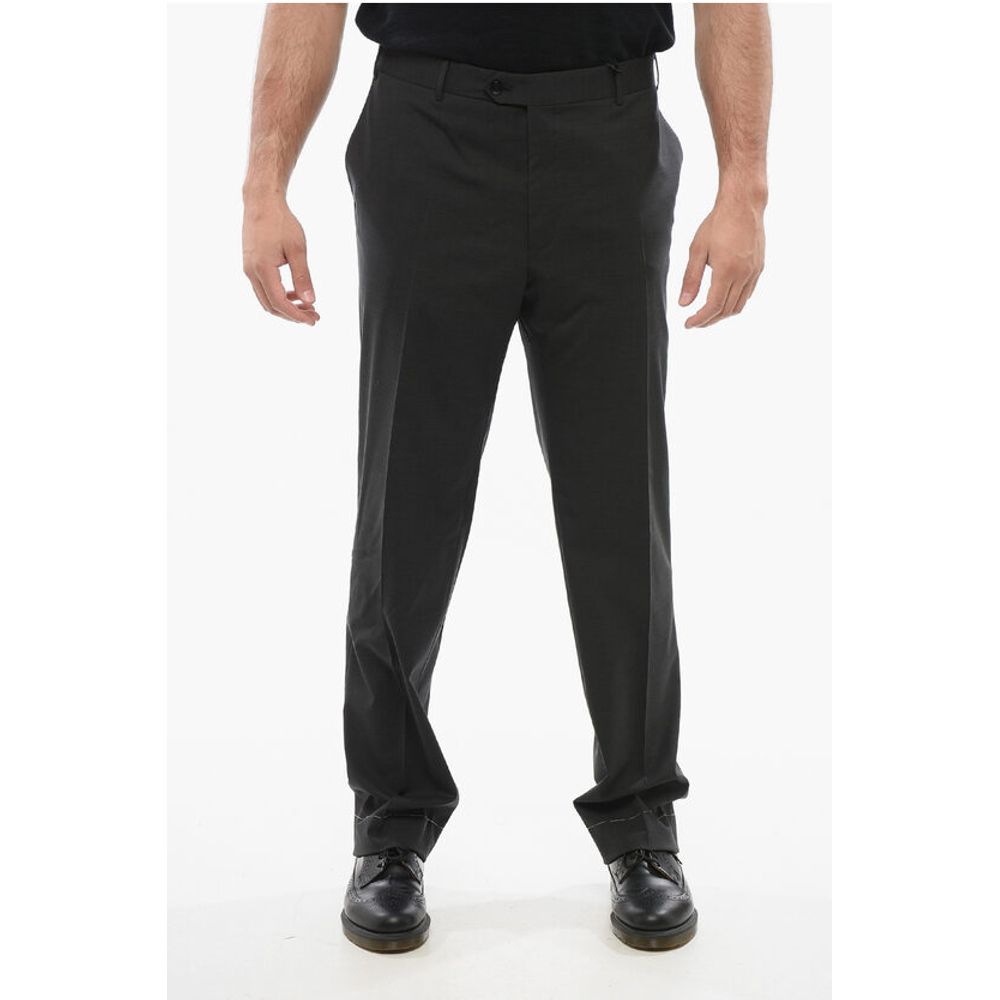 Corneliani Virgin Wool Pants with Belt Loop