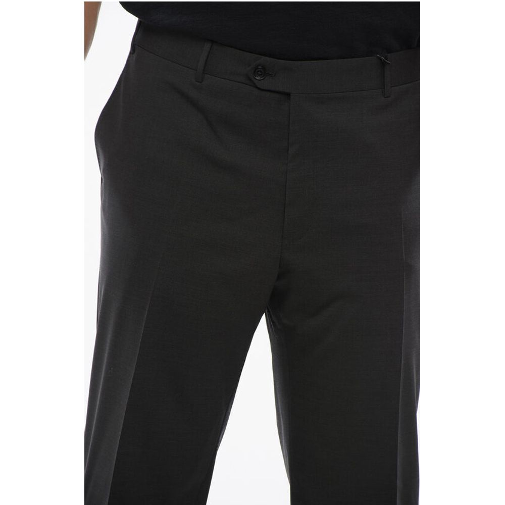 Corneliani Virgin Wool Pants with Belt Loop