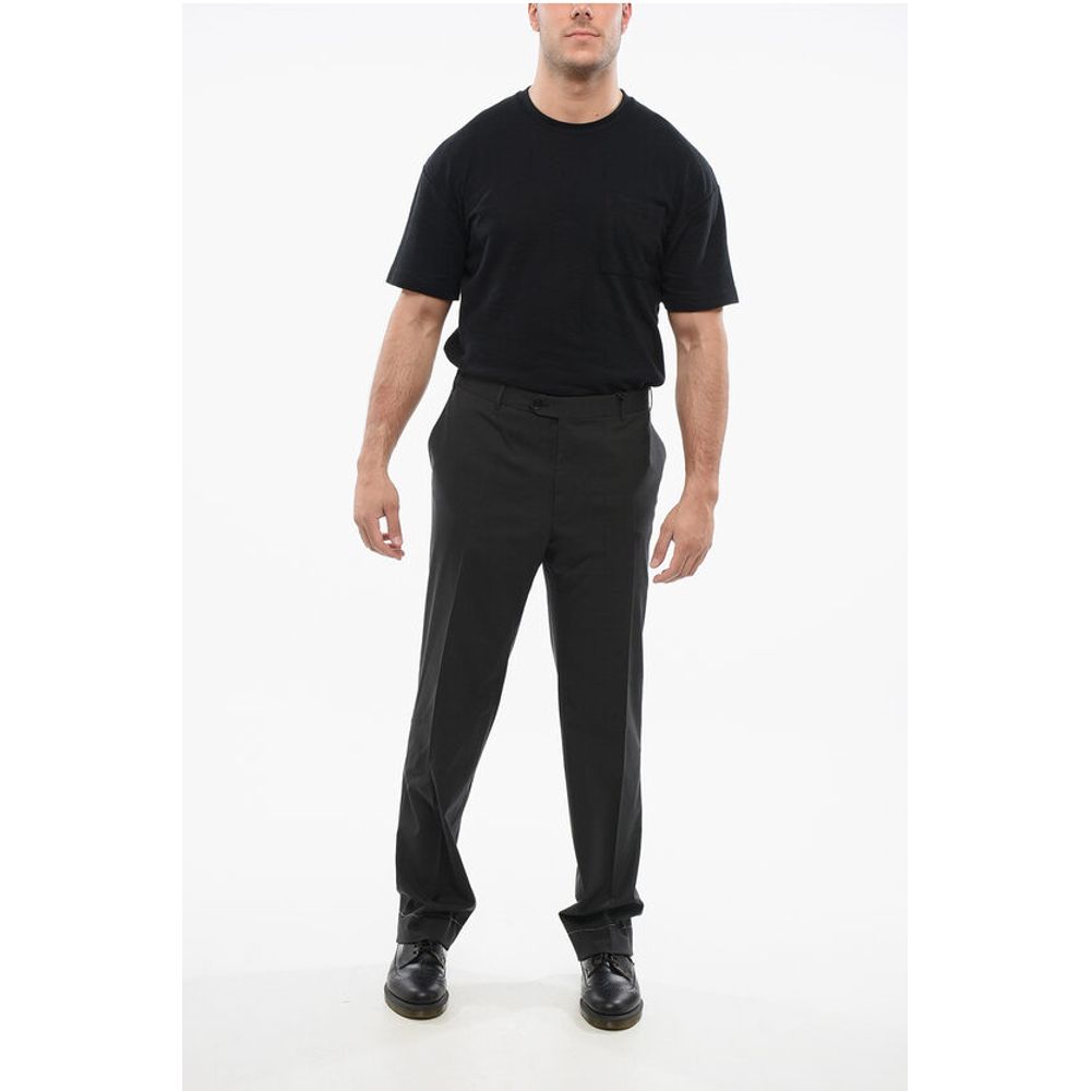 Corneliani Virgin Wool Pants with Belt Loop