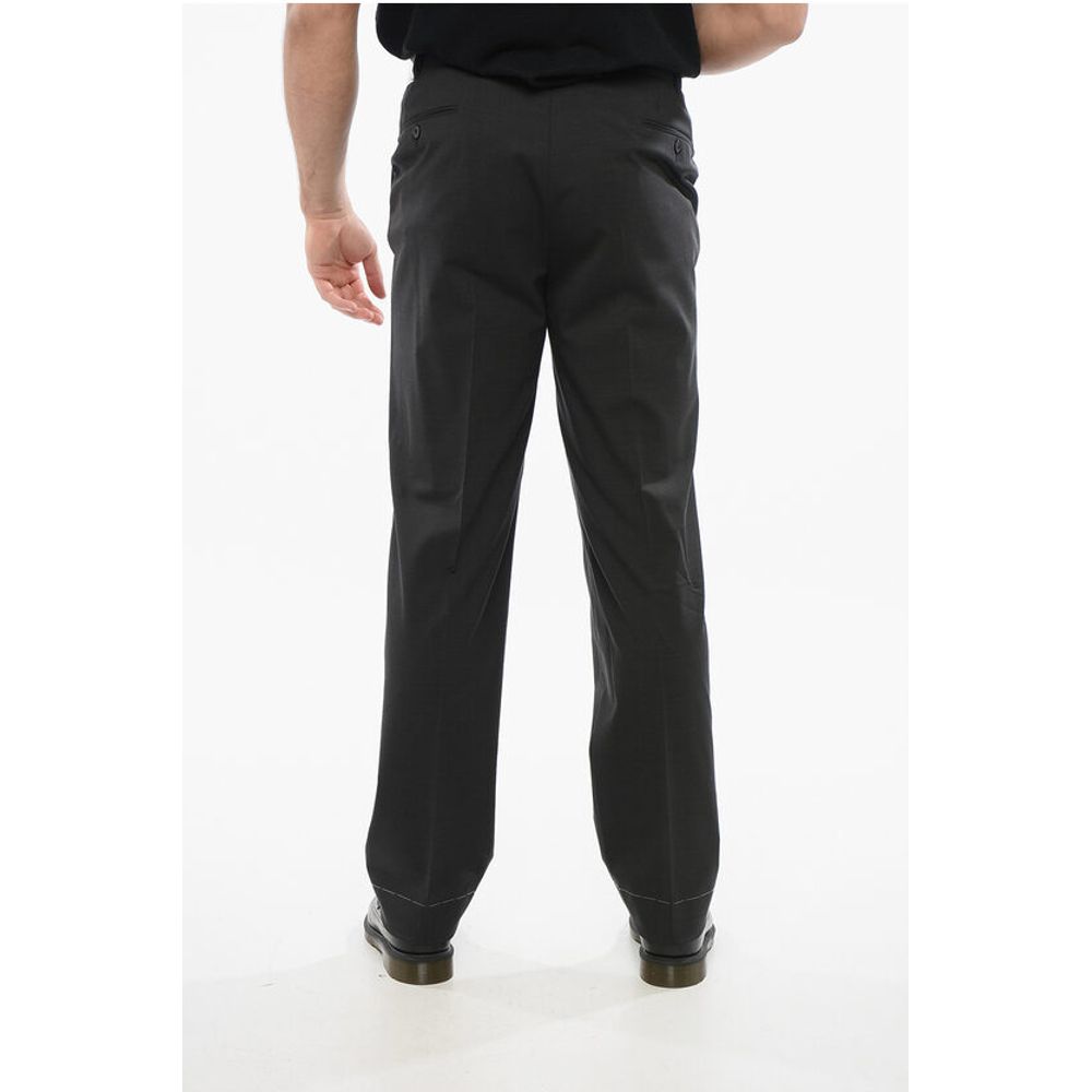 Corneliani Virgin Wool Pants with Belt Loop