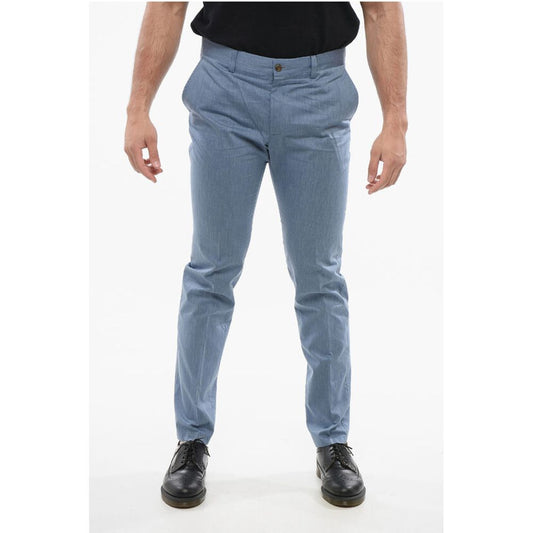 Corneliani ID Pure Cotton Chinos Pants with Belt Loops