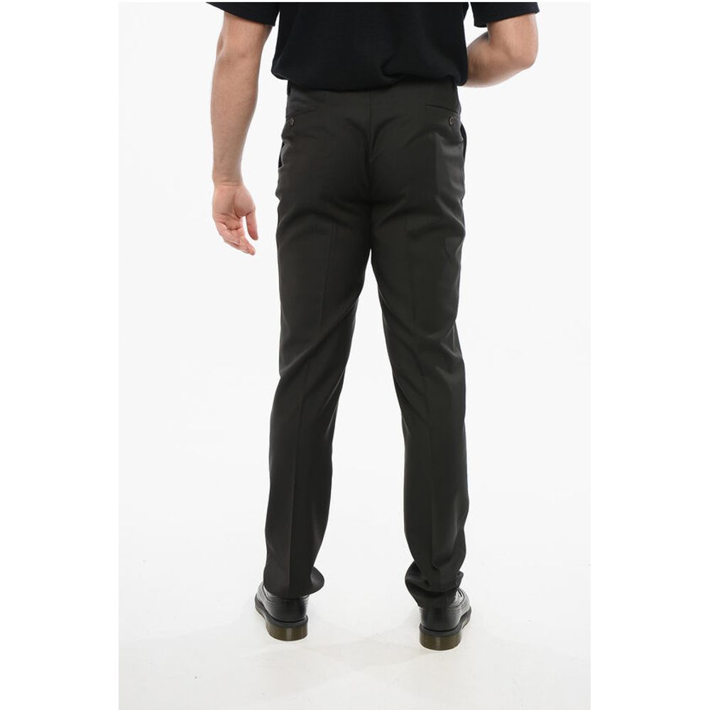 Corneliani CC COLLECTION Wool Pants with Belt Loops