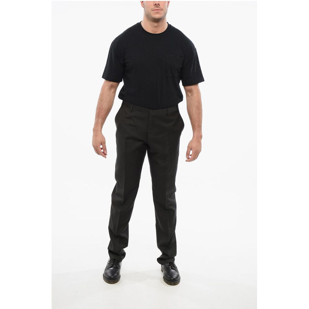 Corneliani CC COLLECTION Wool Pants with Belt Loops