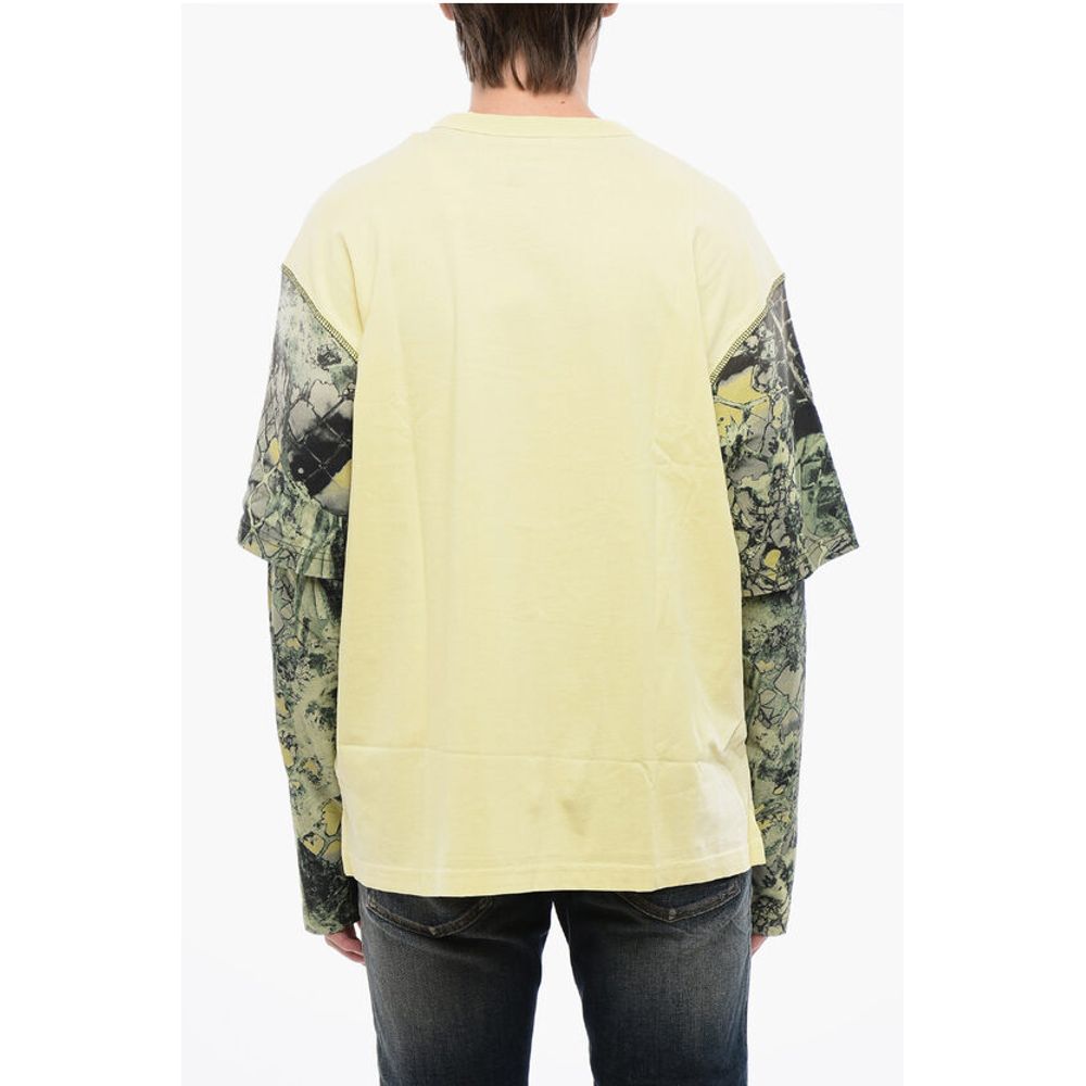 Diesel RED TAG Cotton T-WESHER-N5 Crew-neck T-shirt with Animal Mot