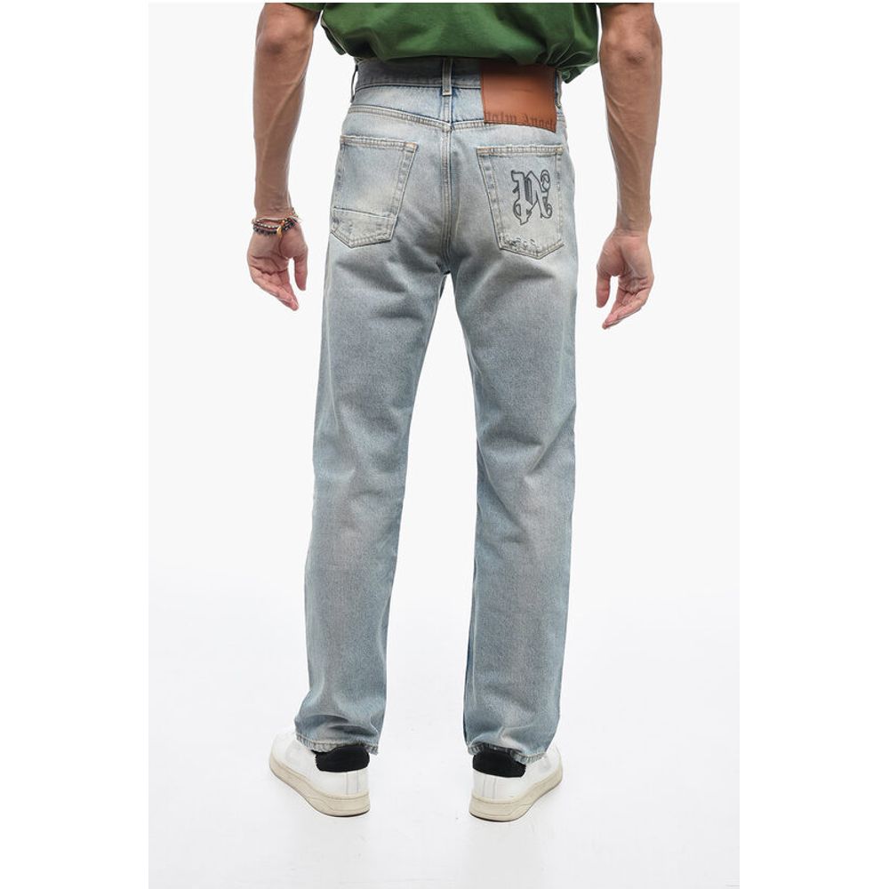 Palm Angels Loose Fit MONOGRAM Jeans 21 cm