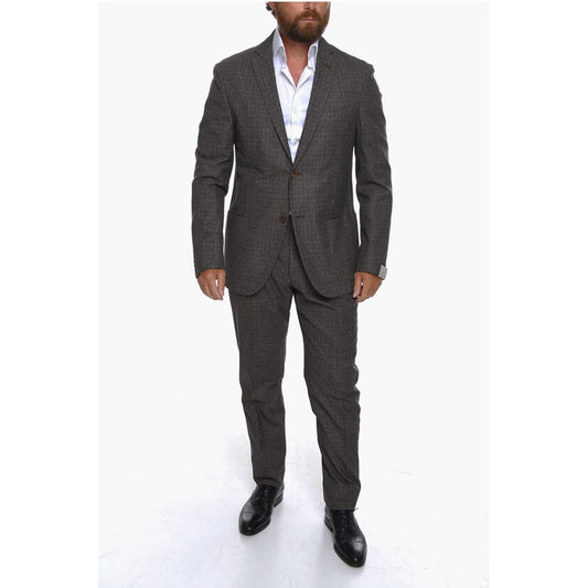 Corneliani District Check GATE Virgin Wool Blend Suit