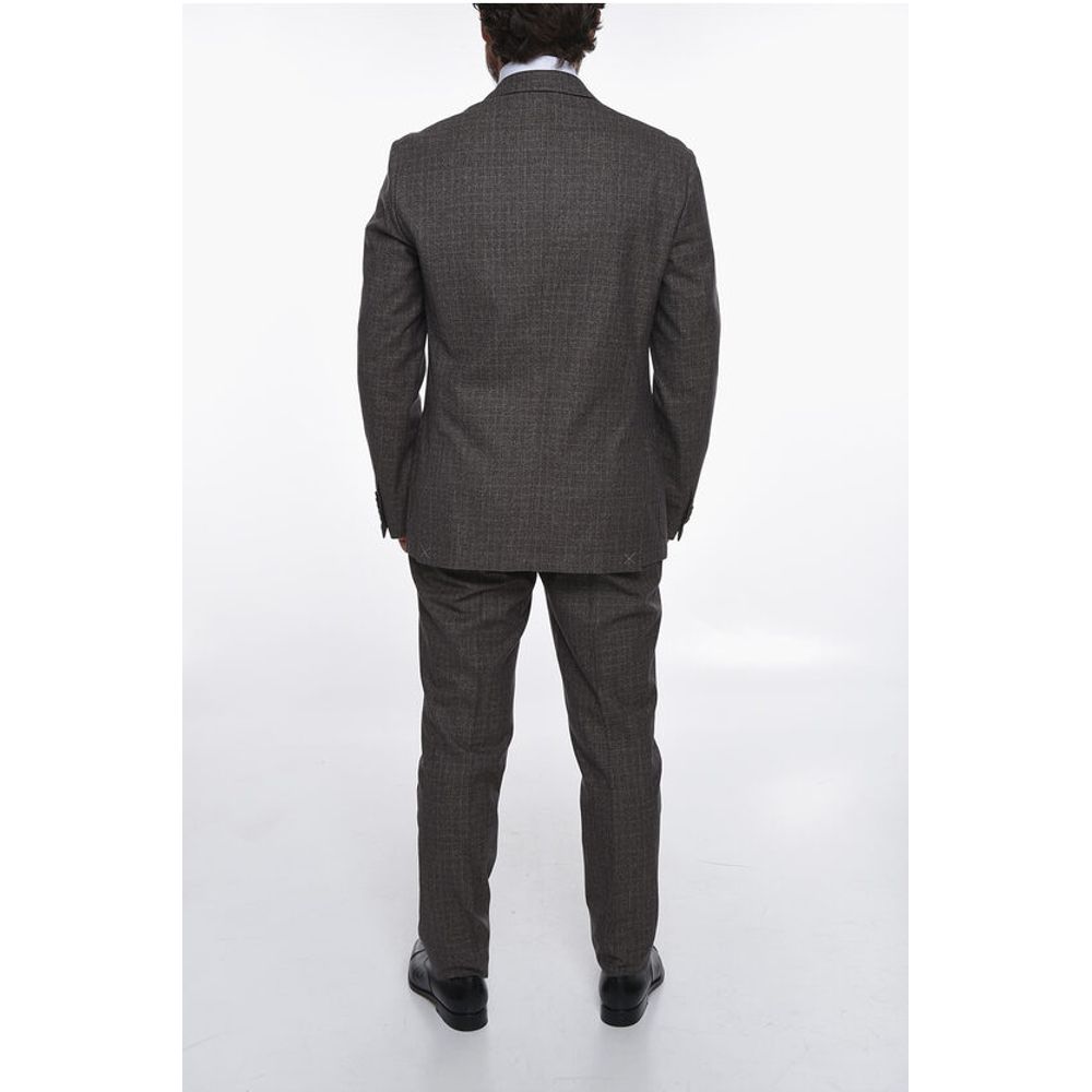 Corneliani District Check GATE Virgin Wool Blend Suit