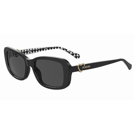 Love Moschino Black Haircalf Sunglasses