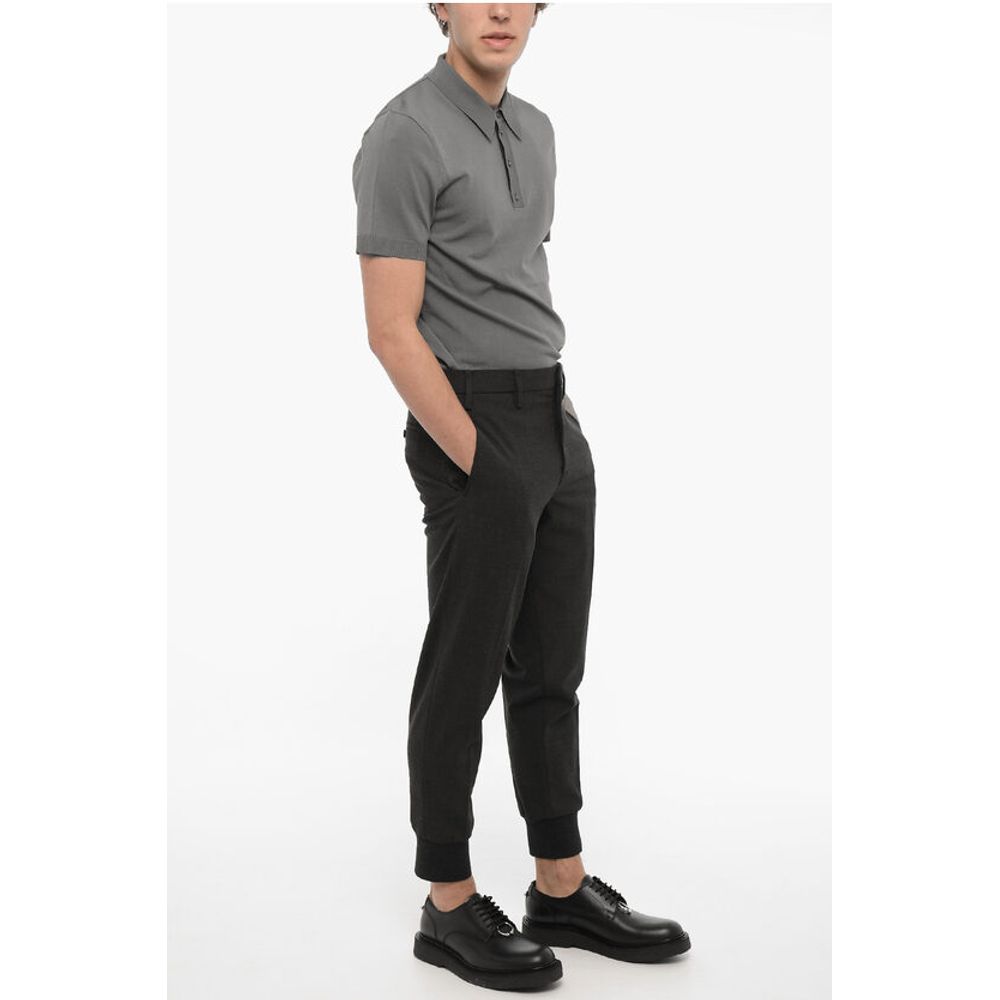 Neil Barrett Slim Fit JACK Pants with Elastic Ankle