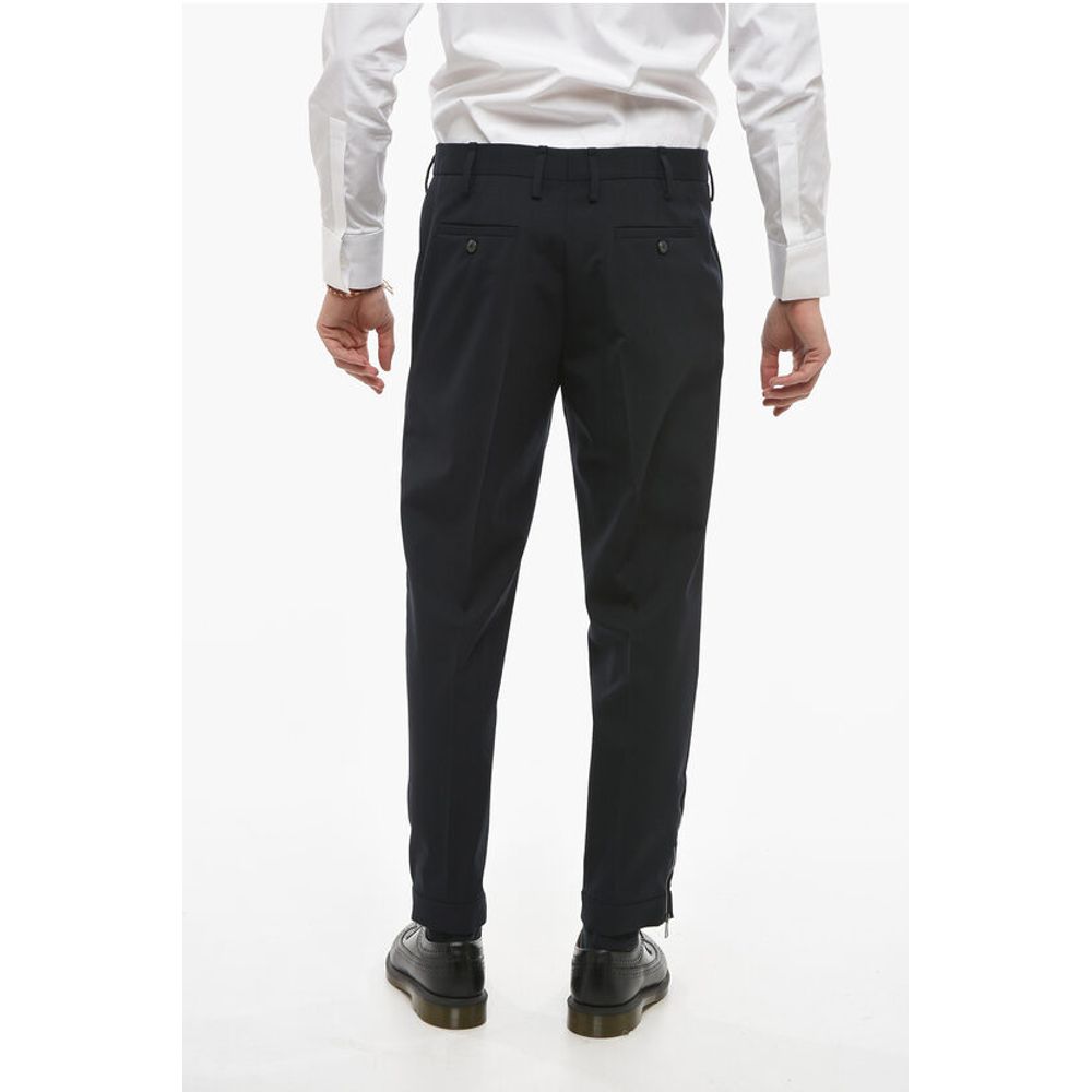 Neil Barrett JAMIE Slim Pants with Zip at the Cuffs
