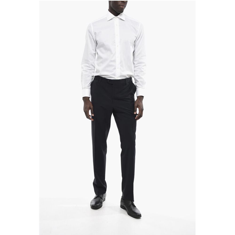 Corneliani Straight Fit Virgin Wool Pants