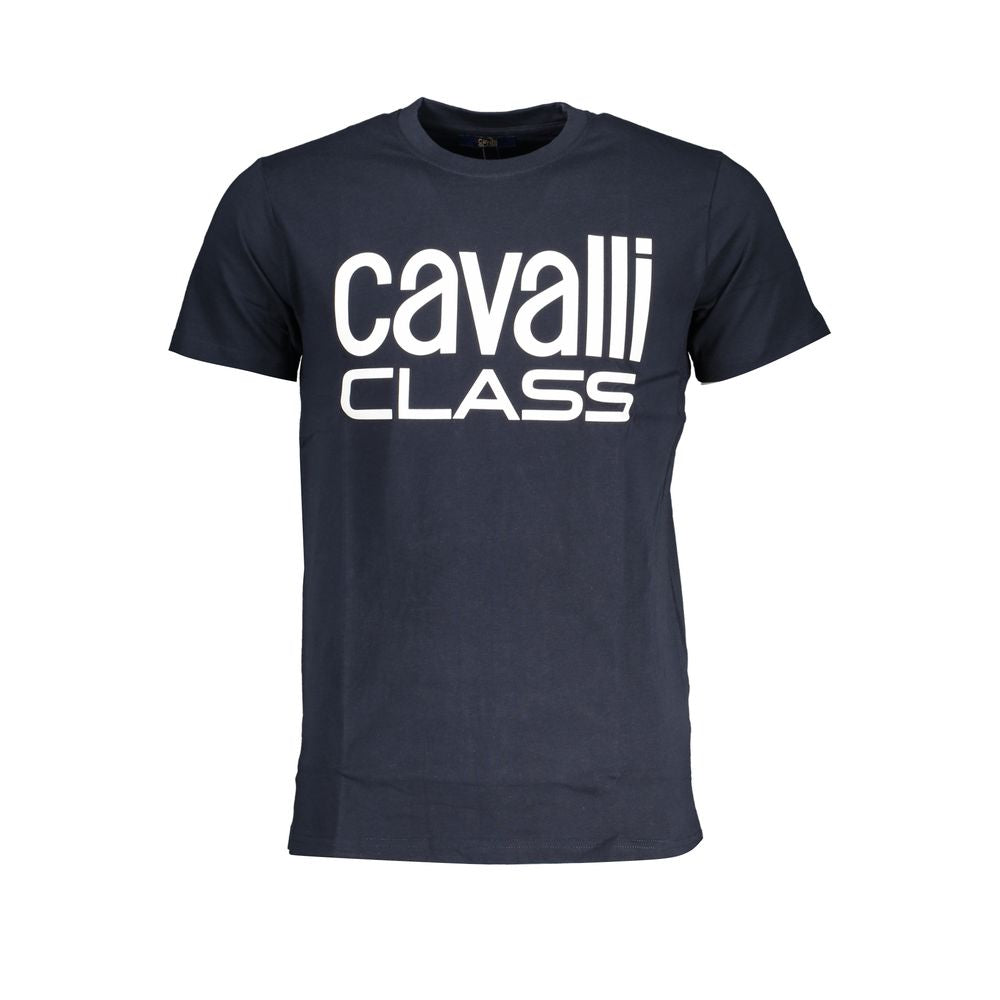 Cavalli Class Modra bombažna majica
