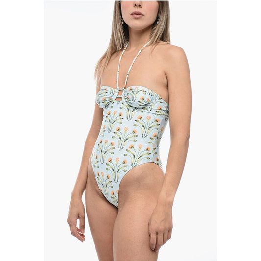 Agua by Agua Bendita Lace-Up SANDALO One-Piece Swimsuit