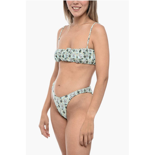 Agua by Agua Bendita Gathered Bikini Set with Bandeau Top