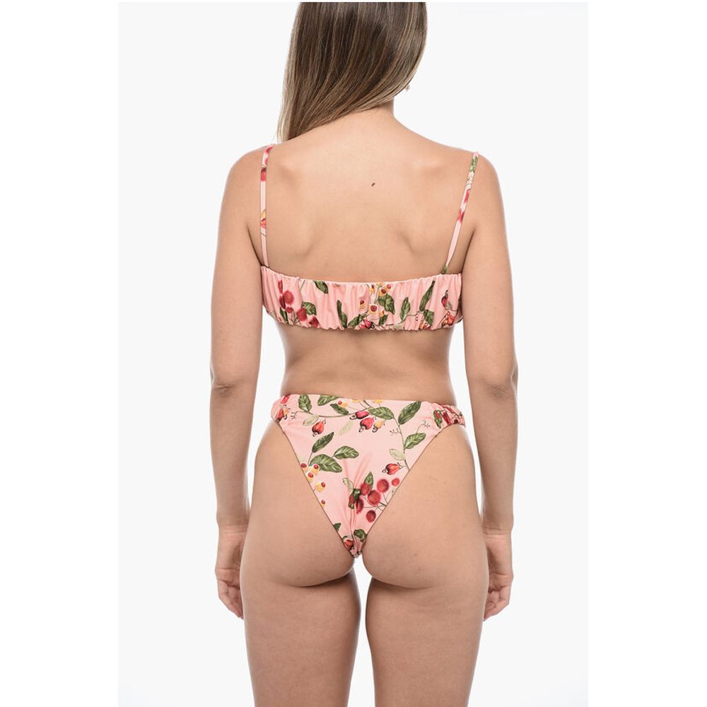 Agua by Agua Bendita Gathered ENELDO FRUTAL Bikini Set with Bandeau Top