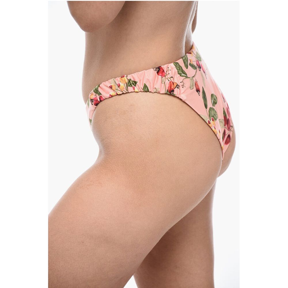 Agua by Agua Bendita Gathered ENELDO FRUTAL Bikini Set with Bandeau Top