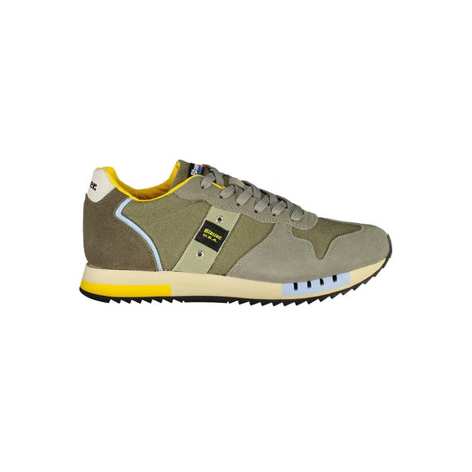 Blauer Zelena usnje moški Sneaker