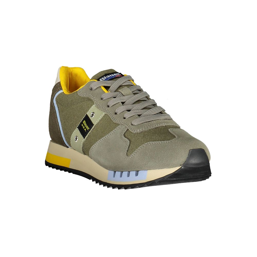 Blauer Zelena usnje moški Sneaker