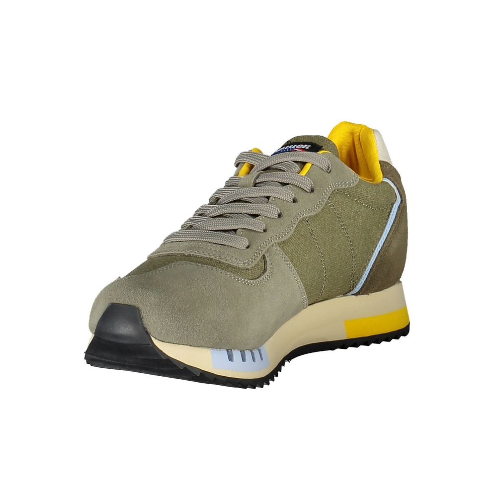 Blauer Zelena usnje moški Sneaker