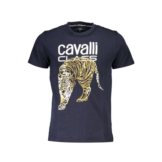 Cavalli Class Modra bombažna majica