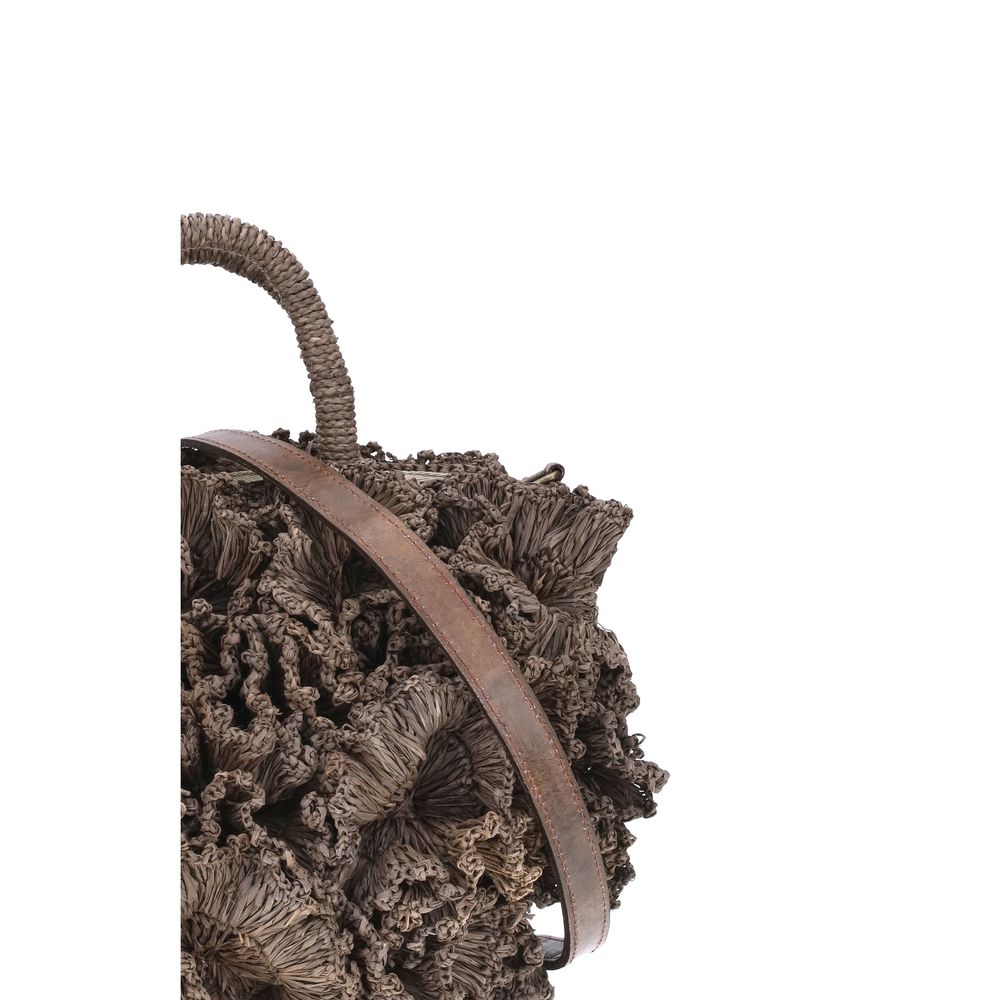 Ibeliv Coral raffia Handbag