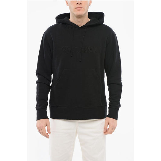 J.W.Anderson Brushed Cotton Hoodie with Embroidered Logo