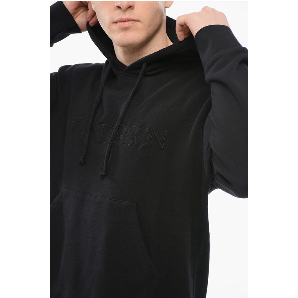 J.W.Anderson Brushed Cotton Hoodie with Embroidered Logo