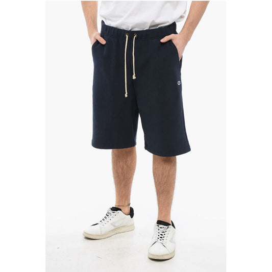 Champion Fleeced-Cotton Shorts with Drawstring Waist and 2 Pockets