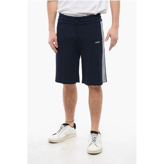 Autry Nylon Blend Shorts with Contrasting Side Bands