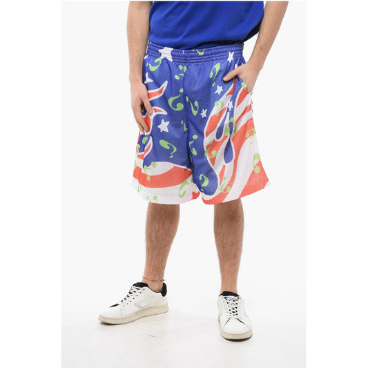 Sky High Farm All-Over Printed Perforated Shorts with Drawstring Waist