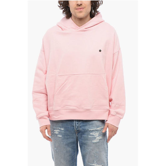 A Paper Kid Cotton Hoodie with Patch Pocket and Pin