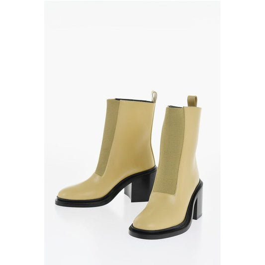 Jil Sander Leather ROYAL Booties with Elastic Insert 7cm