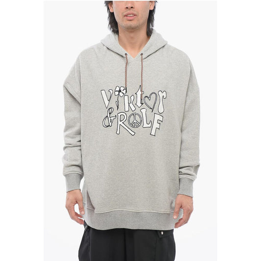 Viktor & Rolf Brushed Cotton Hoodie with Embroidered Logo