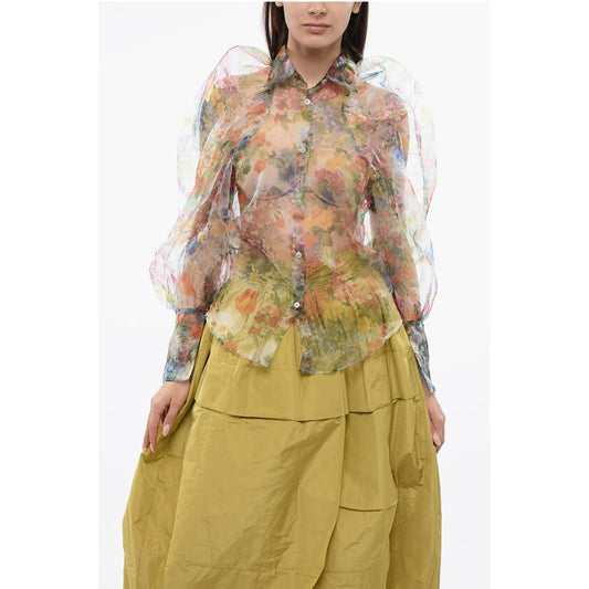 Viktor & Rolf TULLE Sheer DAY DREAMING Blouse with Puffed Sleeves