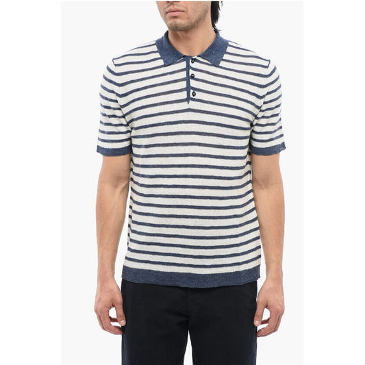 Altea Striped Linen Blend Polo