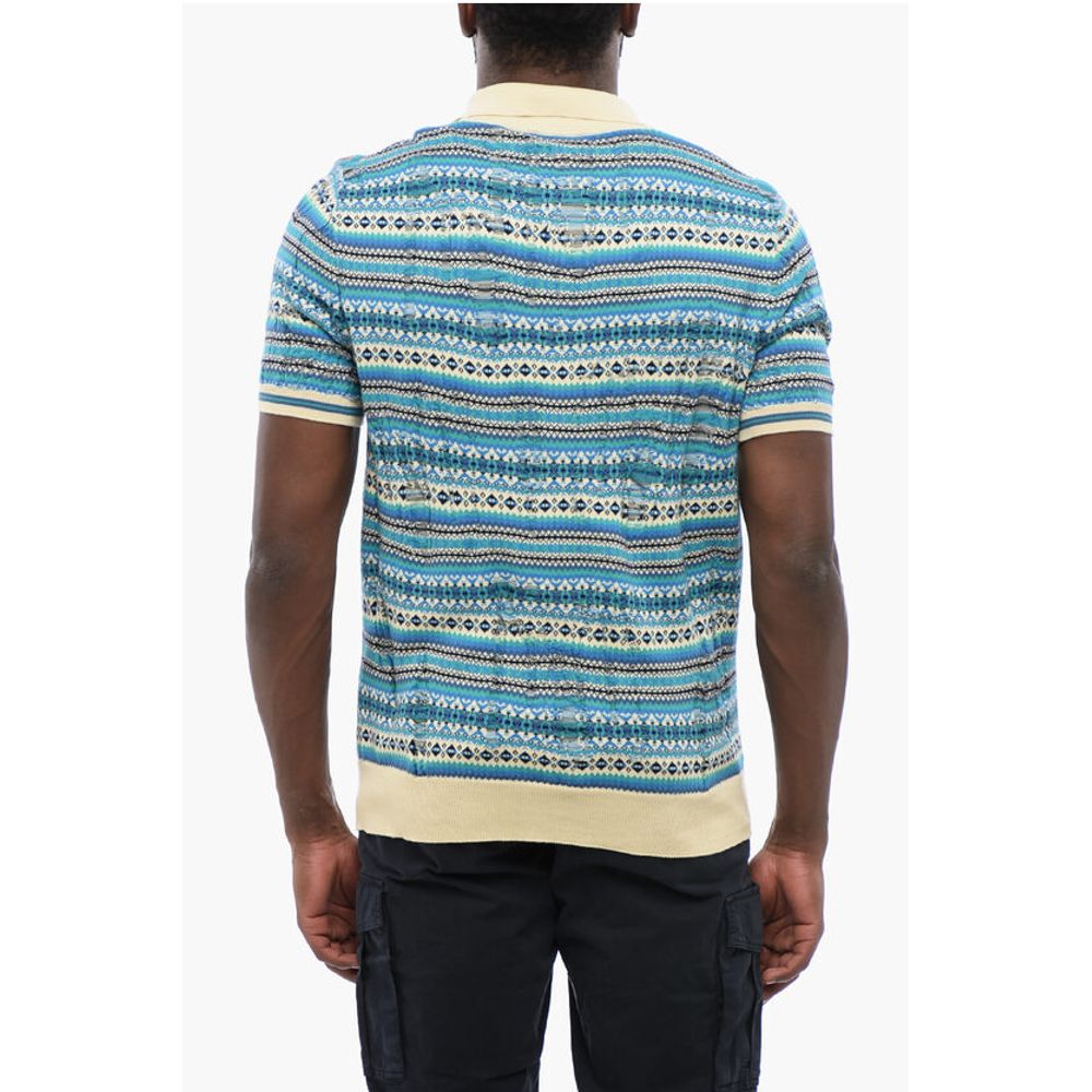Altea Relaxed-fit Polo with Geomtric Motif
